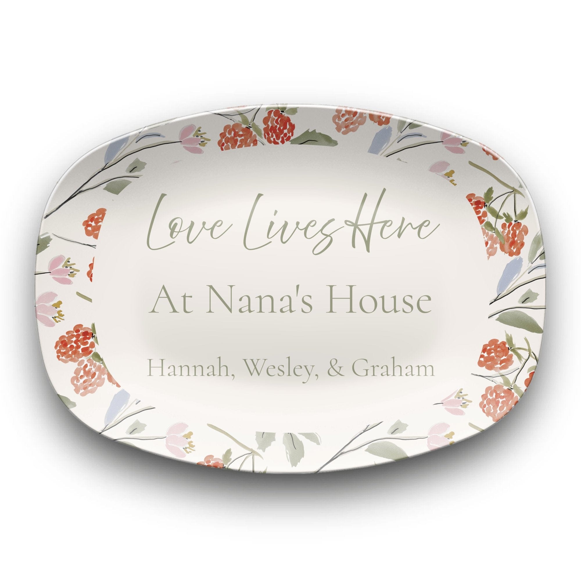 Personalized Grandmother Platter by Lil Plate Shop