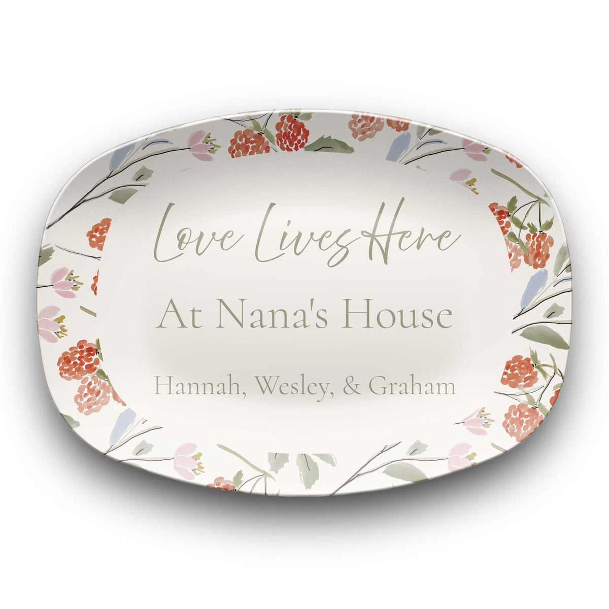 Personalized Grandmother Platter by Lil Plate Shop