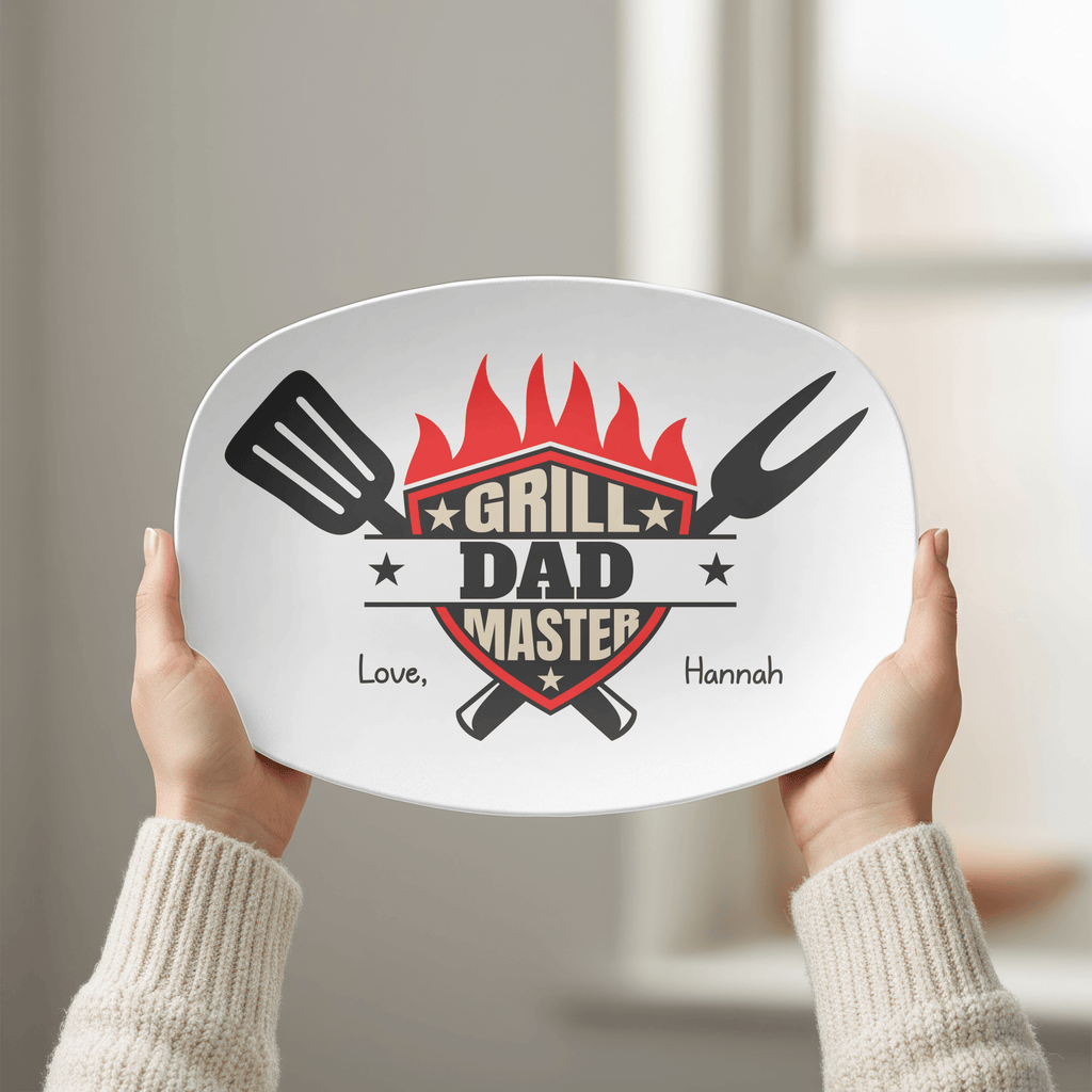 Personalized Grill Master Platter by Lil Plate Shop