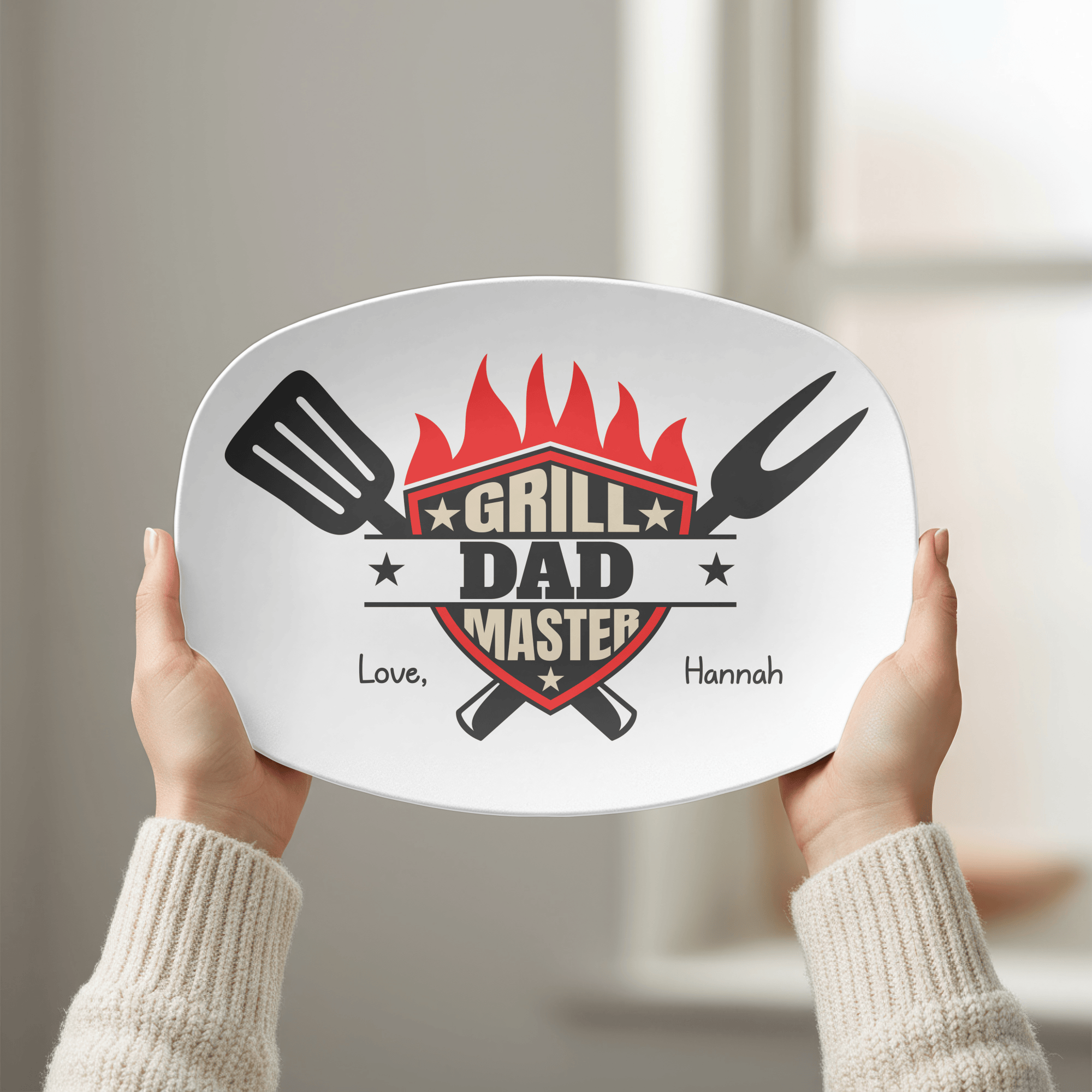 Personalized Grill Master Platter by Lil Plate Shop