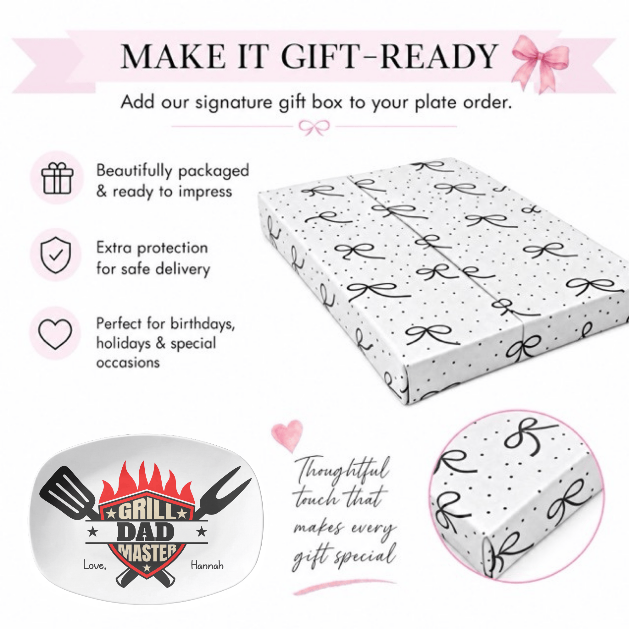 Personalized Grill Master Platter by Lil Plate Shop
