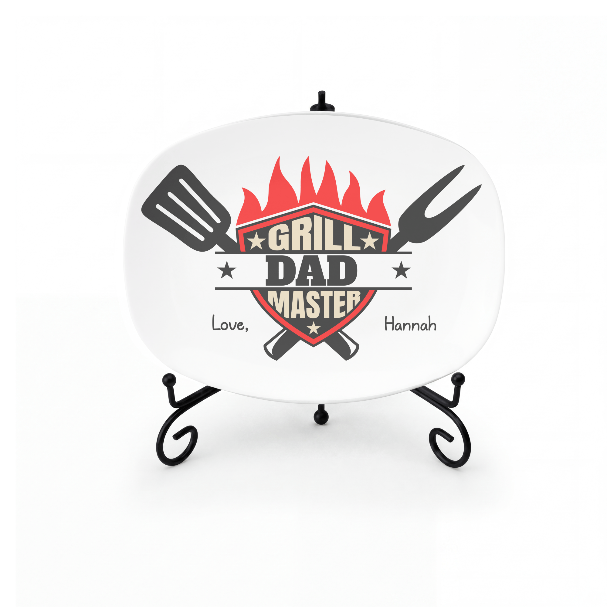 Personalized Grill Master Platter by Lil Plate Shop