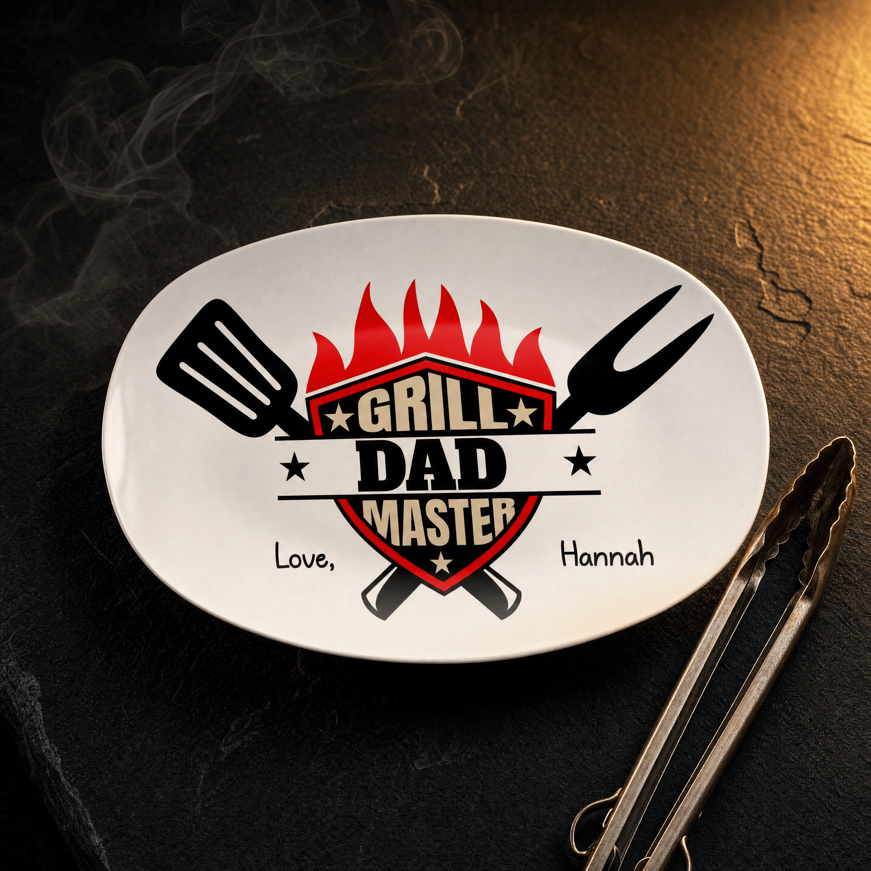 Personalized Grill Master Platter by Lil Plate Shop
