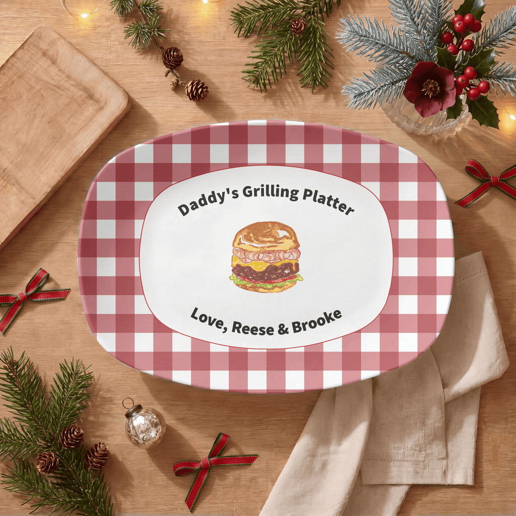 Personalized Grilling Platter by Lil Plate Shop