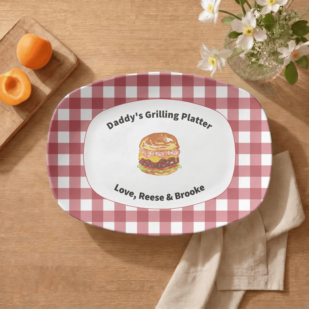Personalized Grilling Platter by Lil Plate Shop