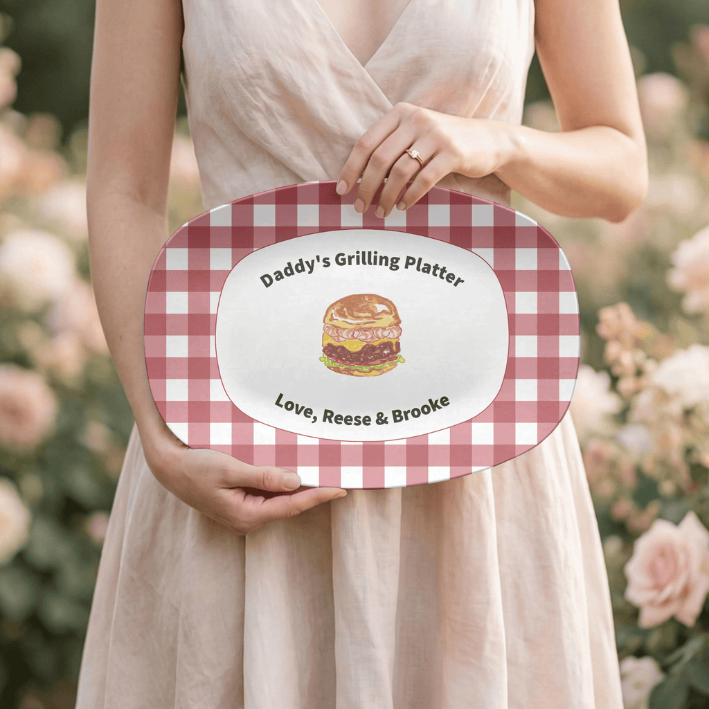 Personalized Grilling Platter by Lil Plate Shop