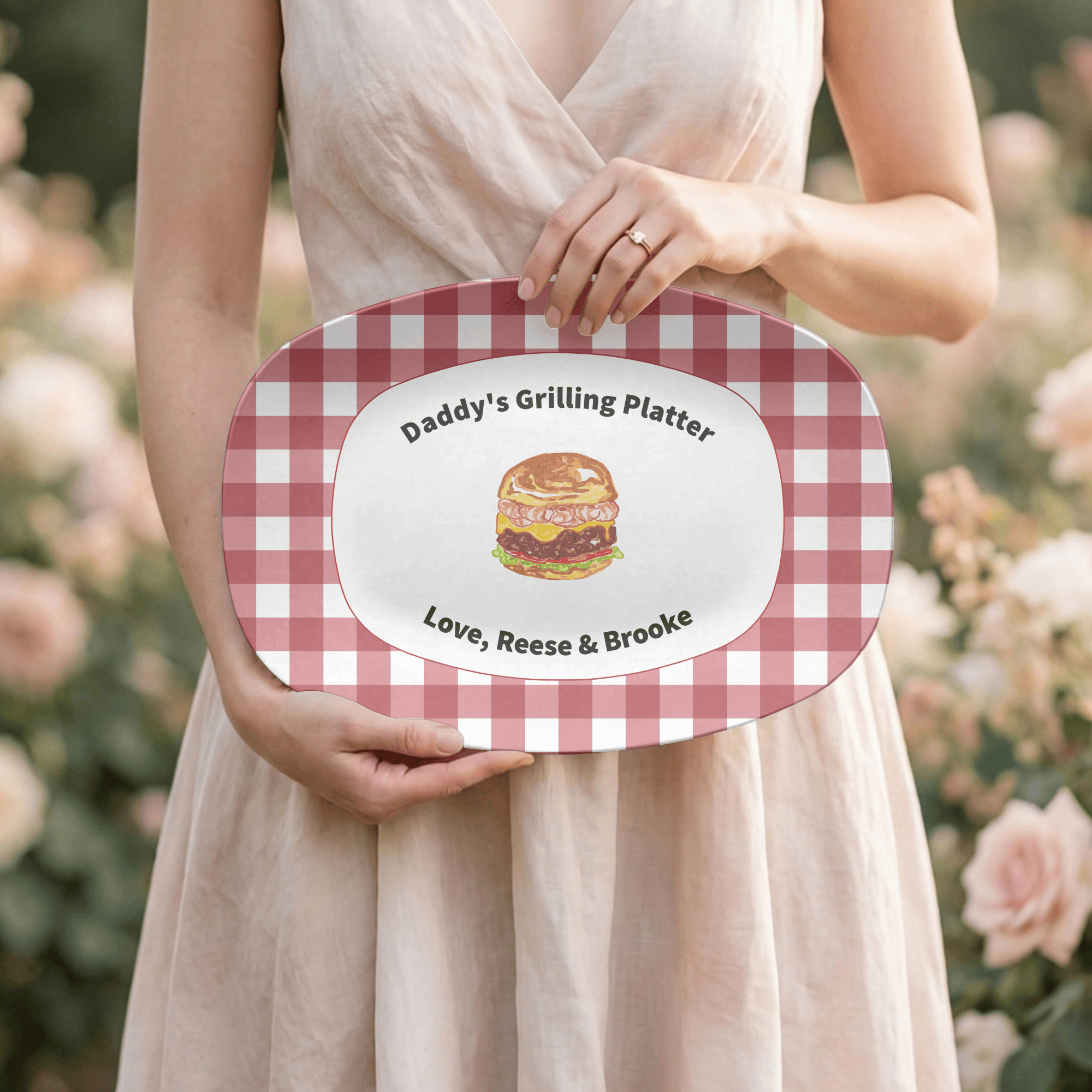 Personalized Grilling Platter by Lil Plate Shop