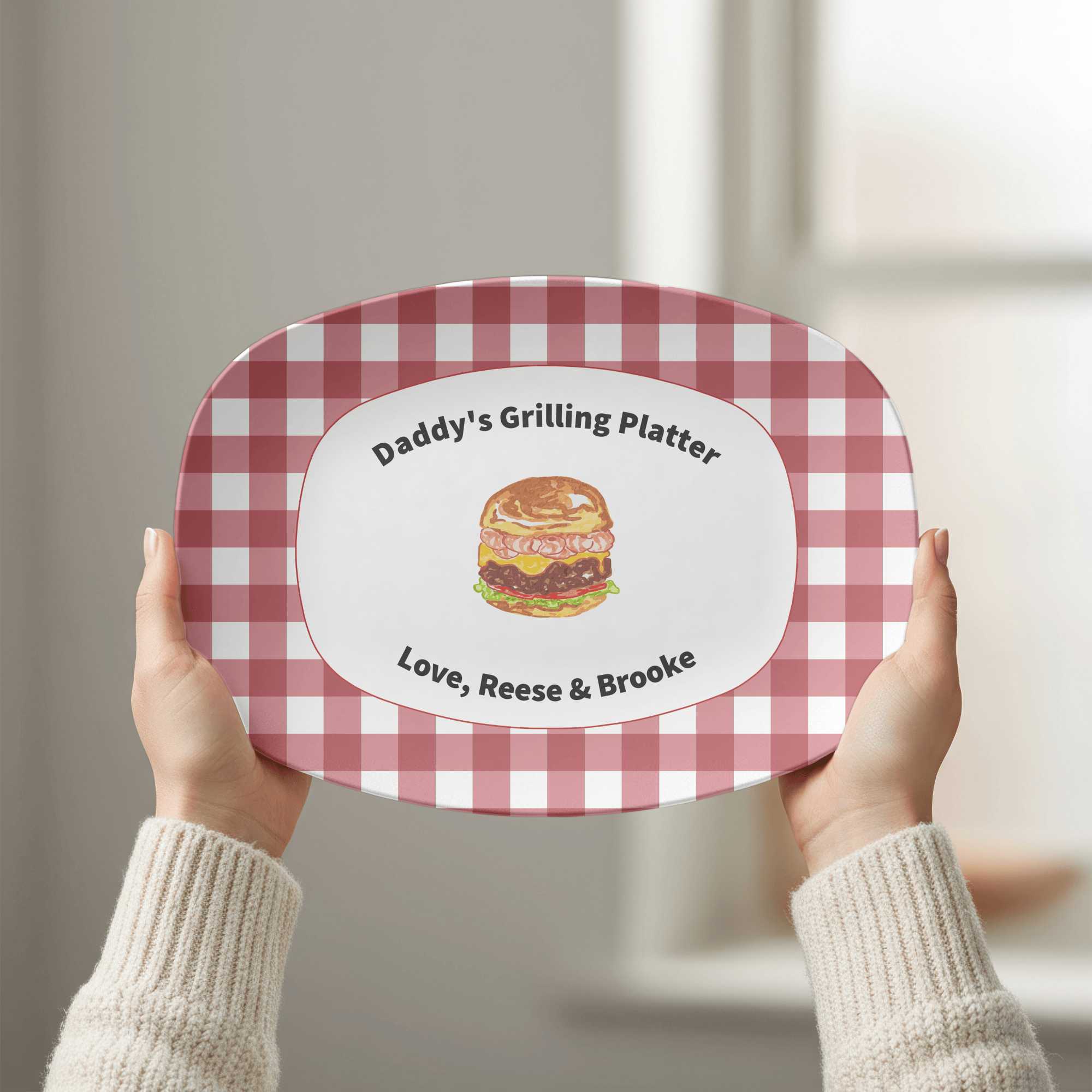 Personalized Grilling Platter by Lil Plate Shop