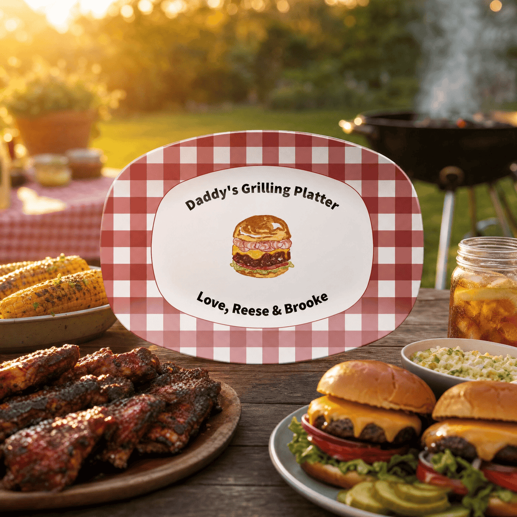 Personalized Grilling Platter by Lil Plate Shop