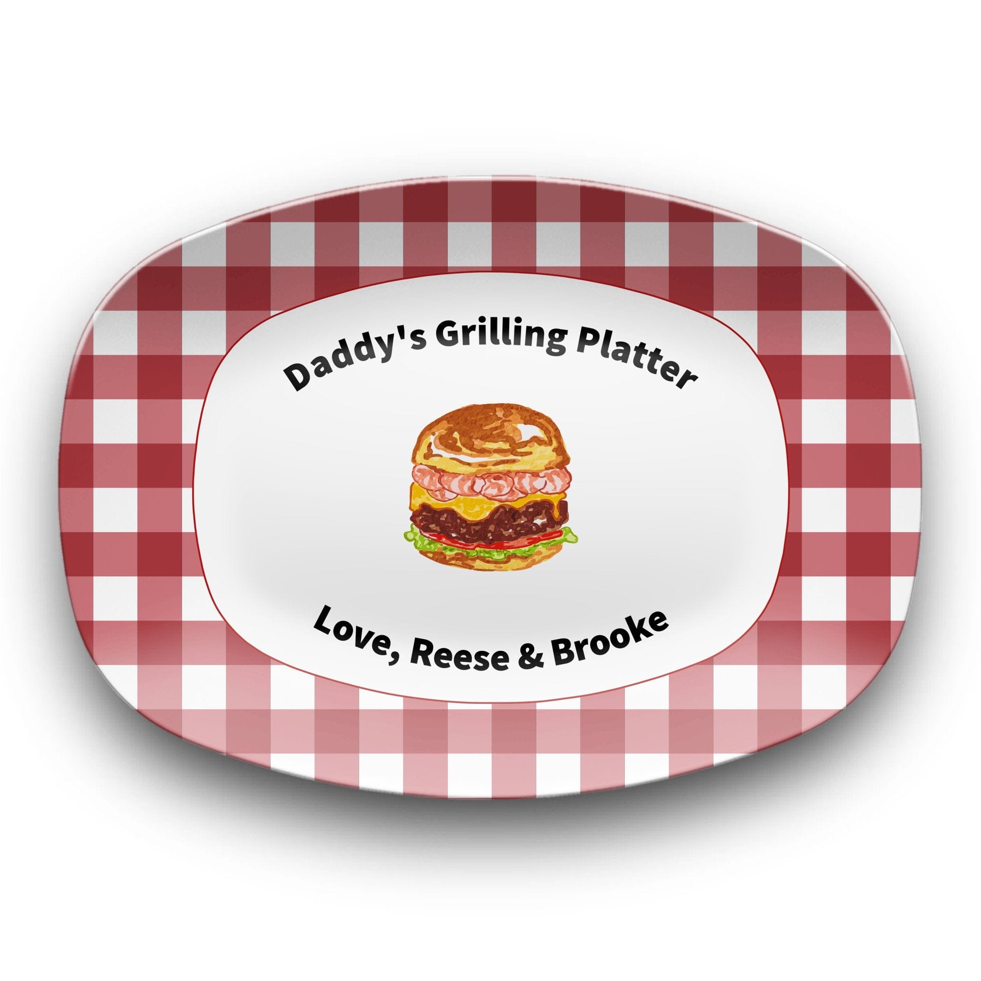 Personalized Grilling Platter by Lil Plate Shop