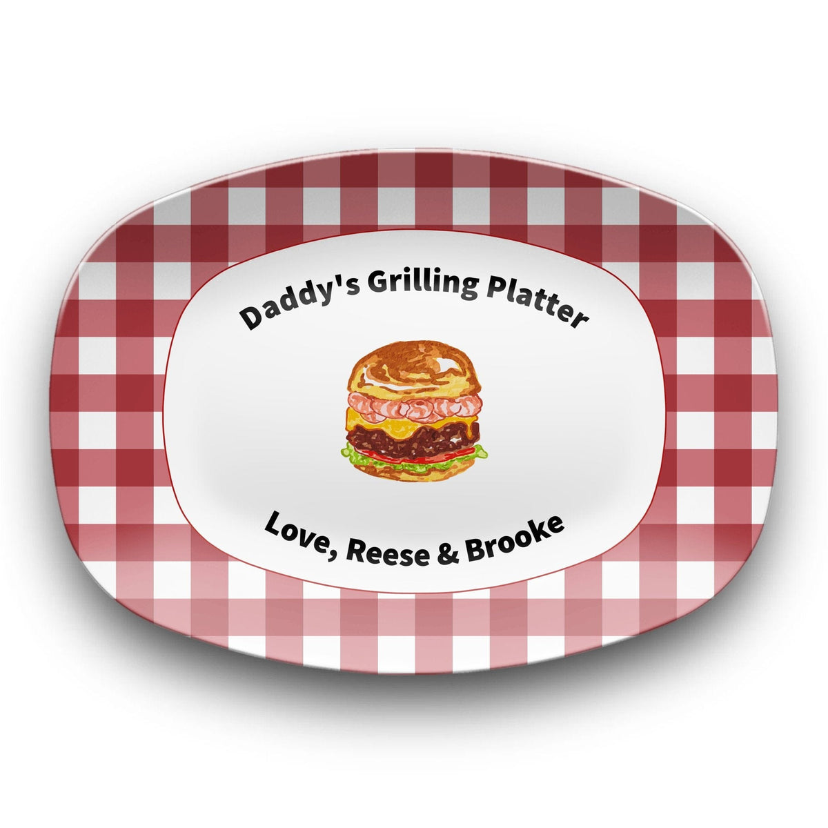 Personalized Grilling Platter by Lil Plate Shop