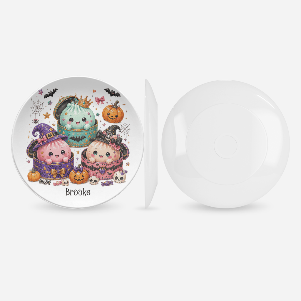 Personalized Halloween Dumplings Plate by Lil Plate Shop
