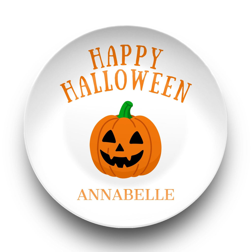 Personalized Happy Halloween Plate by Lil Plate Shop