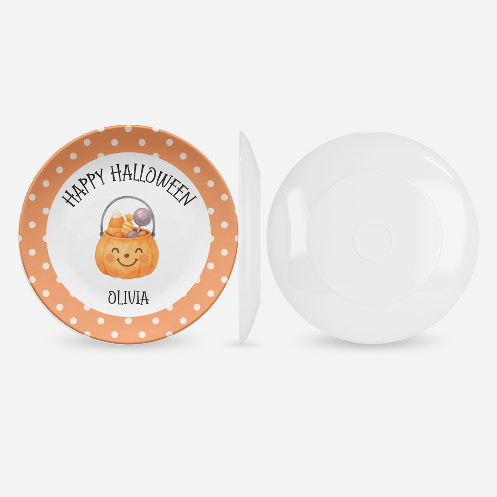 Personalized Happy Halloween Plate by Lil Plate Shop