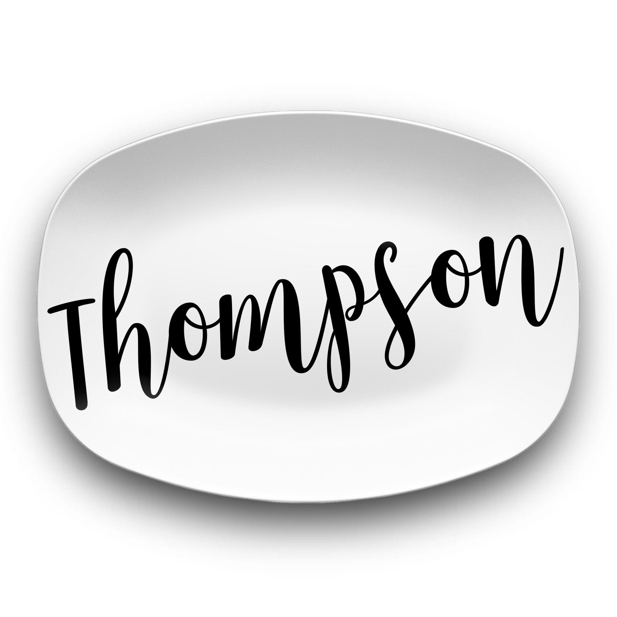 Personalized Large Script Name Platter by Lil Plate Shop