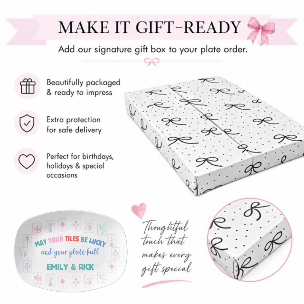 Personalized May Your Tiles Platter by Lil Plate Shop