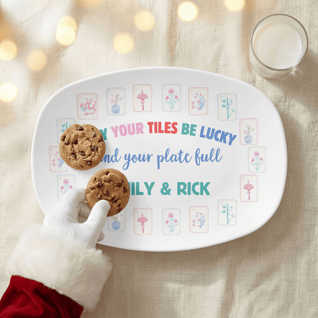 Personalized May Your Tiles Platter by Lil Plate Shop