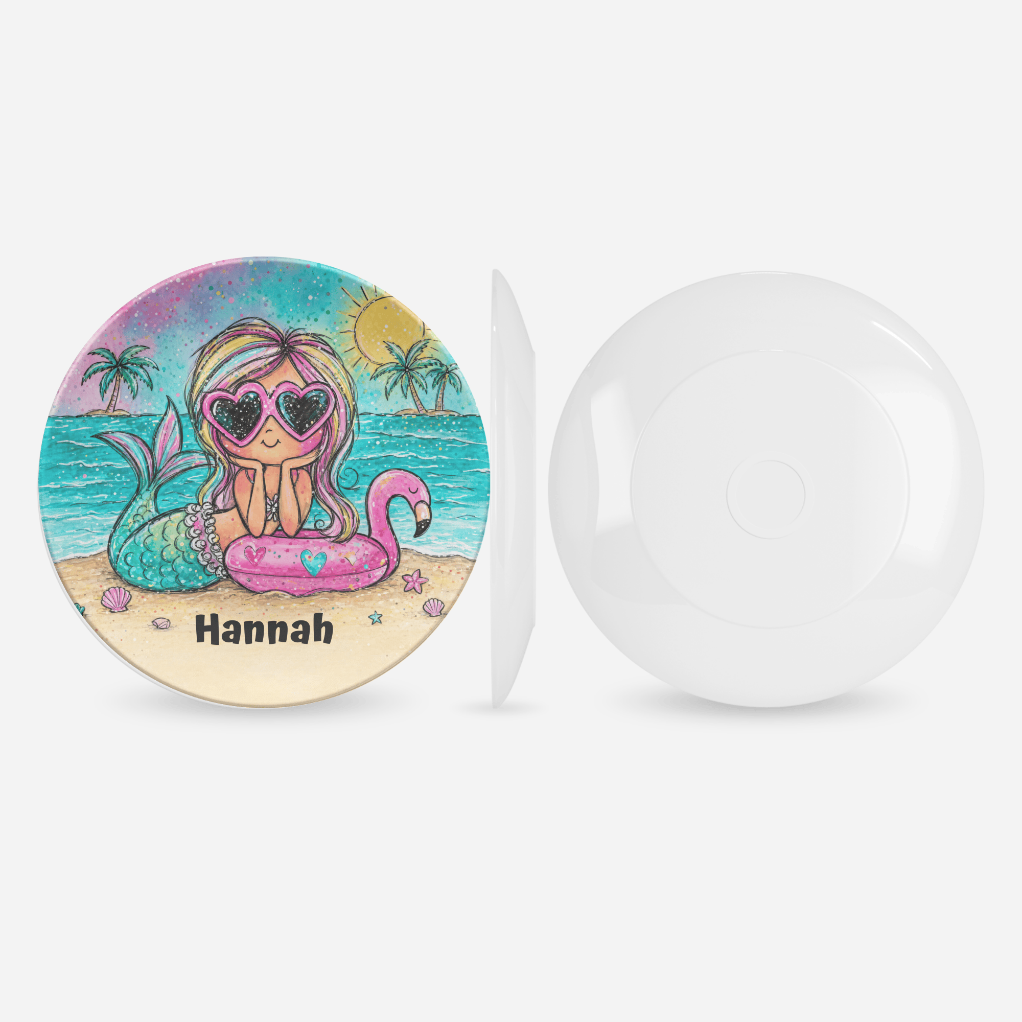 Personalized Mermaid Beach Plate by Lil Plate Shop