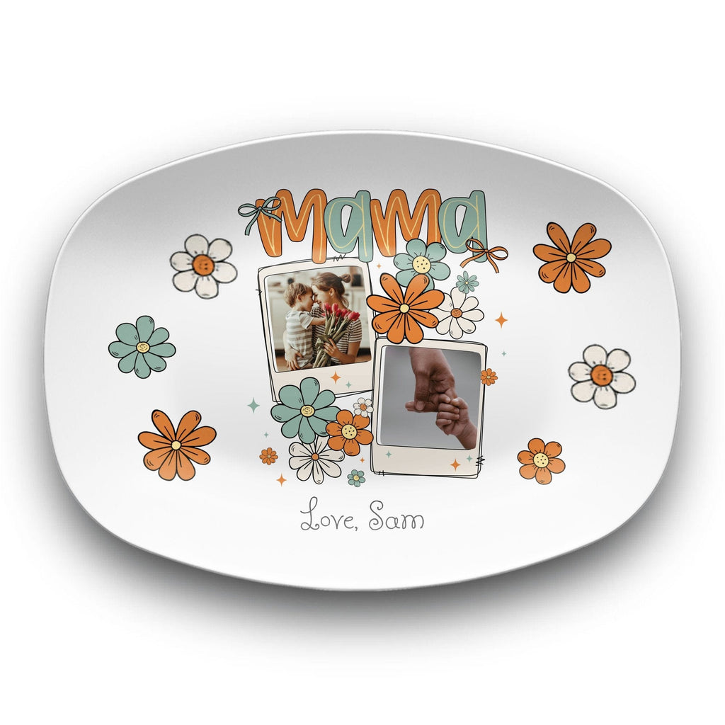 Personalized Mom Daisy Platter by Lil Plate Shop