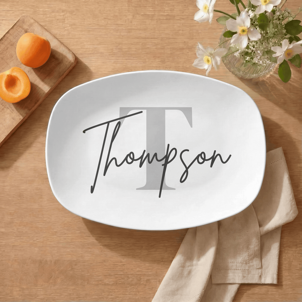 Personalized Monogram Name Platter by Lil Plate Shop