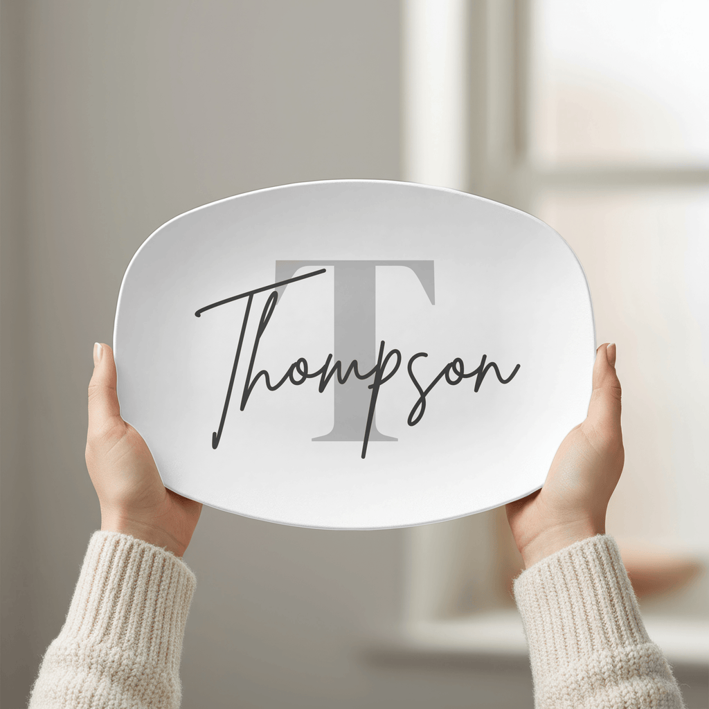 Personalized Monogram Name Platter by Lil Plate Shop