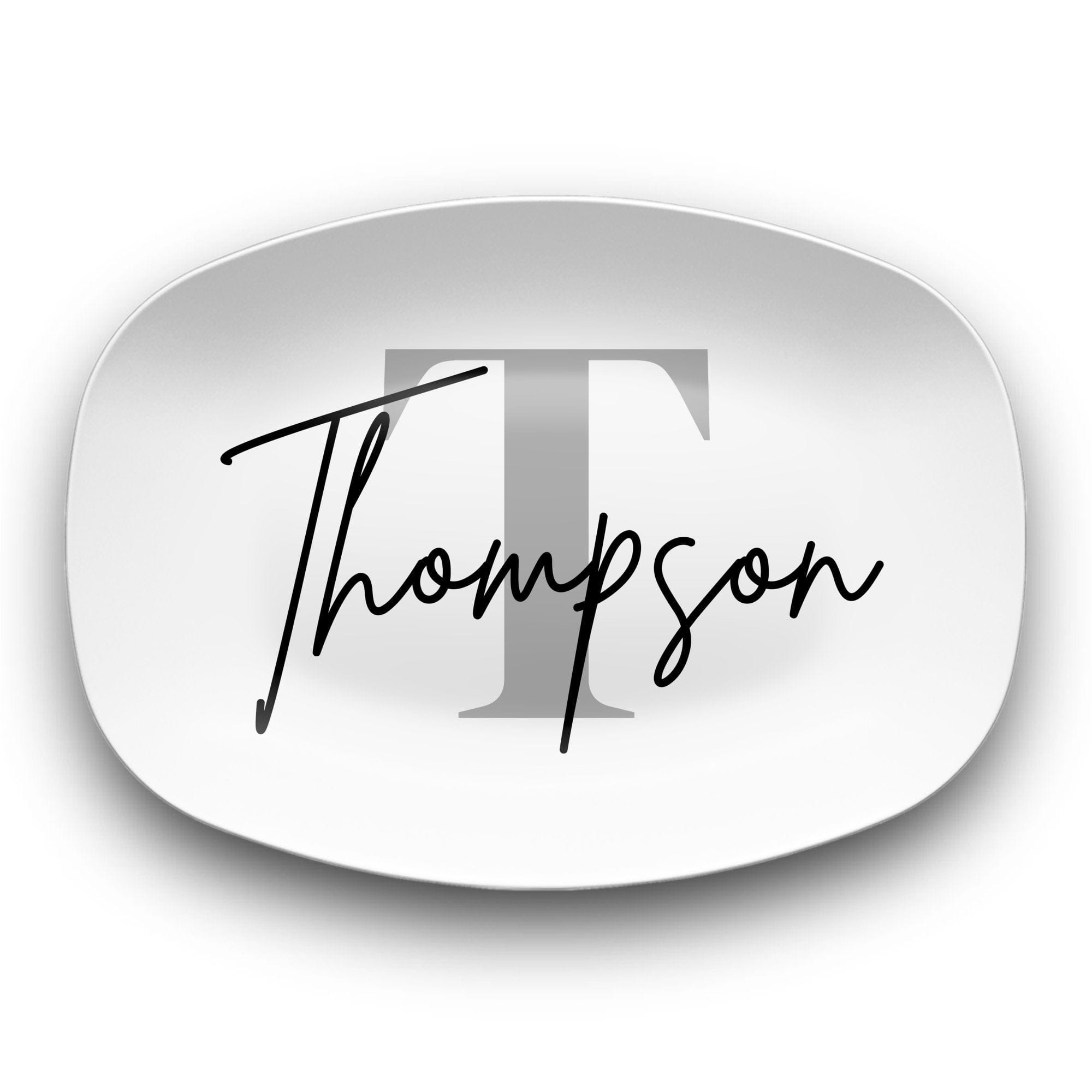 Personalized Monogram Name Platter by Lil Plate Shop