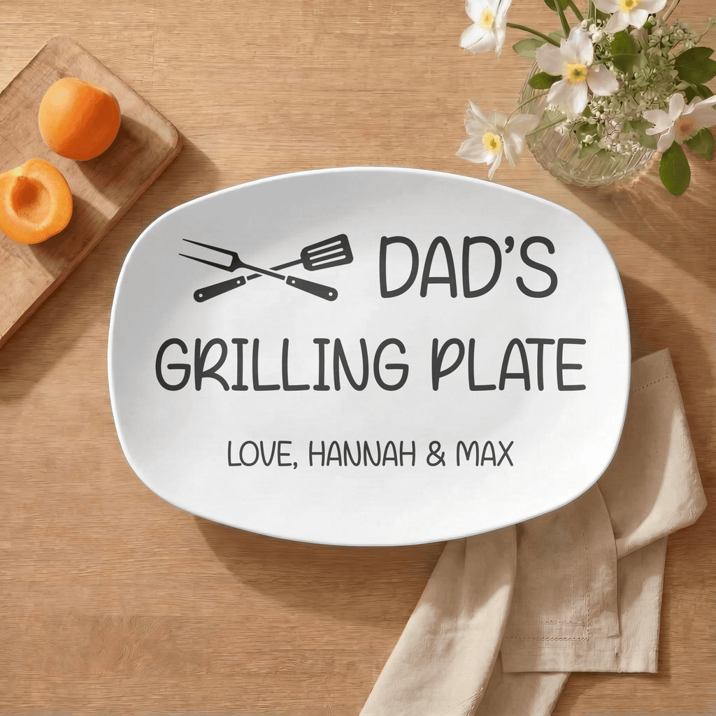 Personalized Name Grilling Platter by Lil Plate Shop
