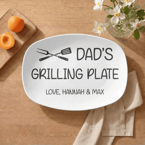 Personalized Name Grilling Platter by Lil Plate Shop