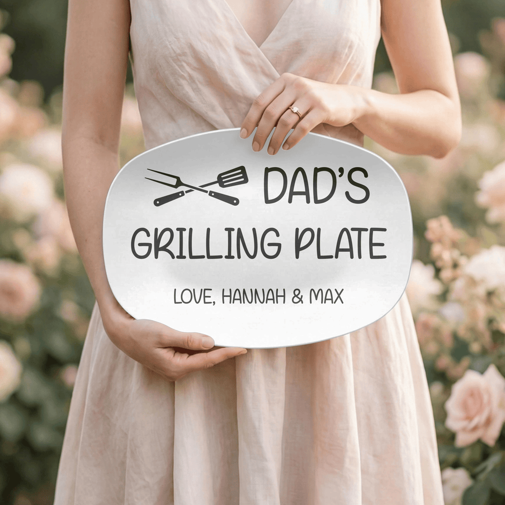 Personalized Name Grilling Platter by Lil Plate Shop