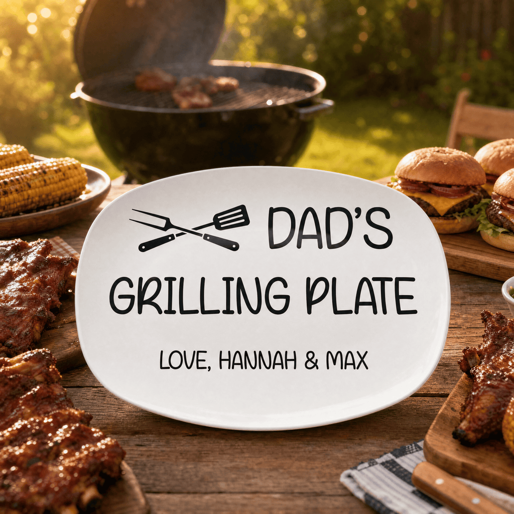 Personalized Name Grilling Platter by Lil Plate Shop