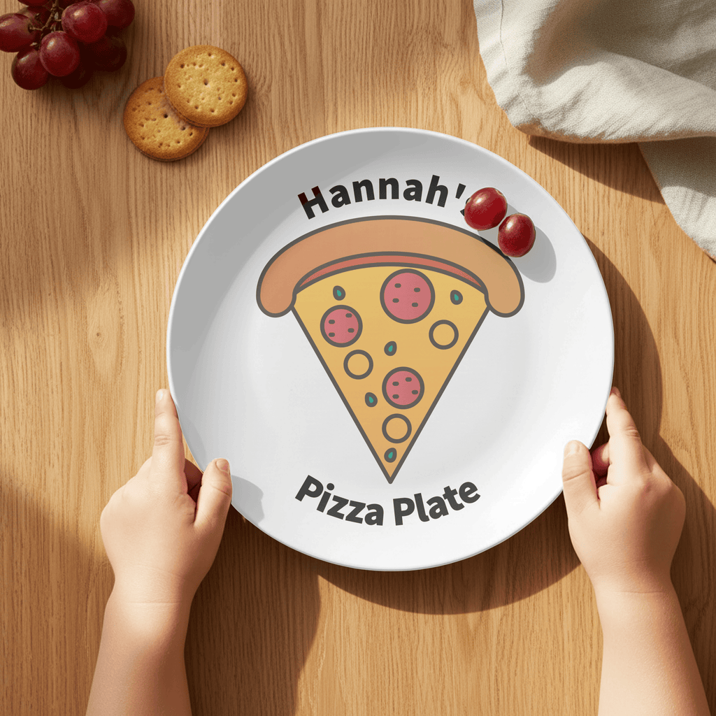 Personalized Name Pizza Plate by Lil Plate Shop