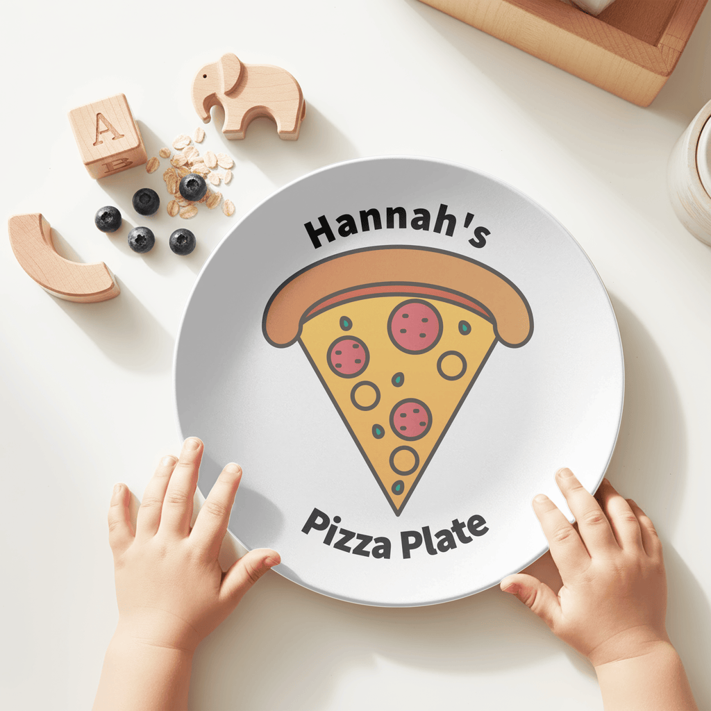 Personalized Name Pizza Plate by Lil Plate Shop