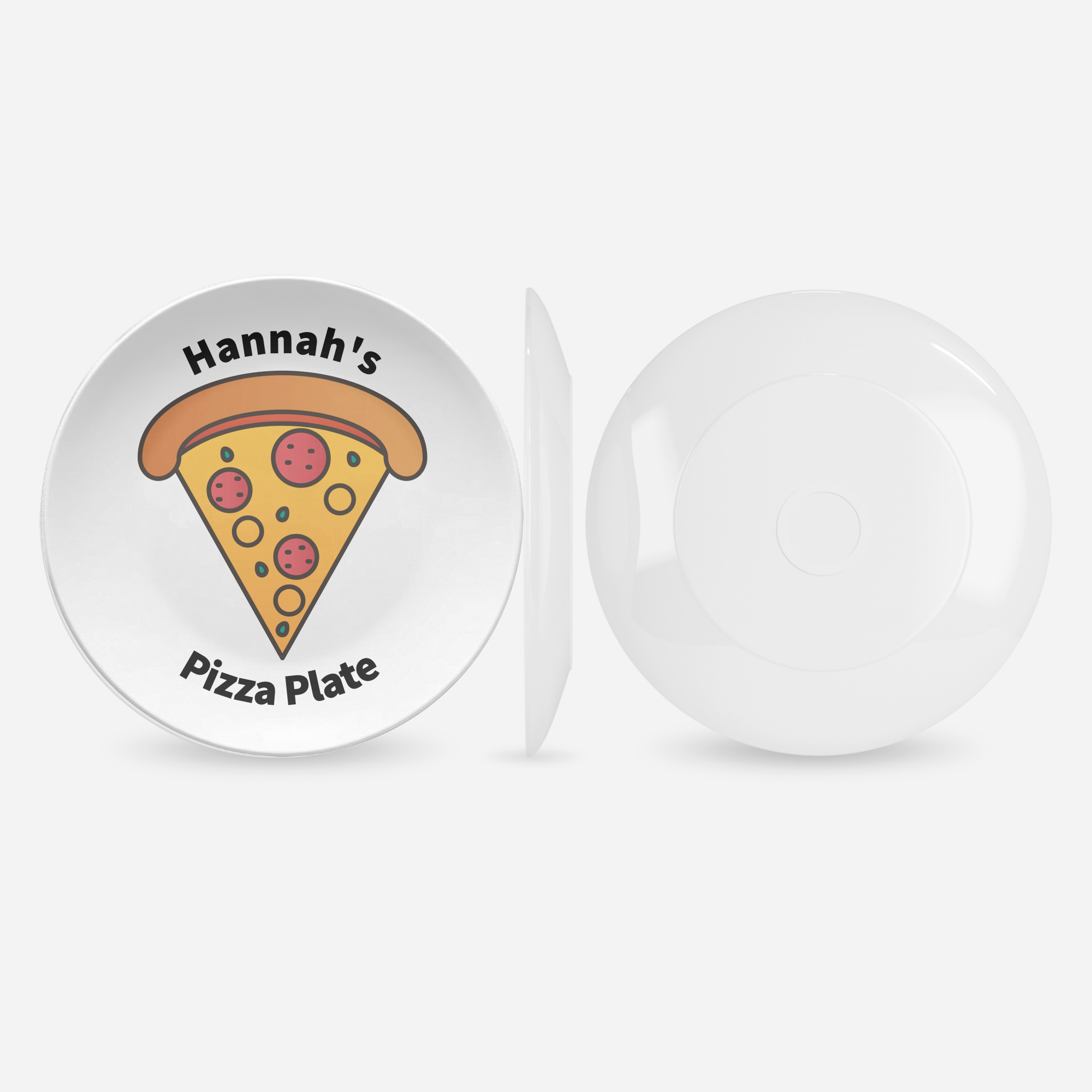Personalized Name Pizza Plate by Lil Plate Shop