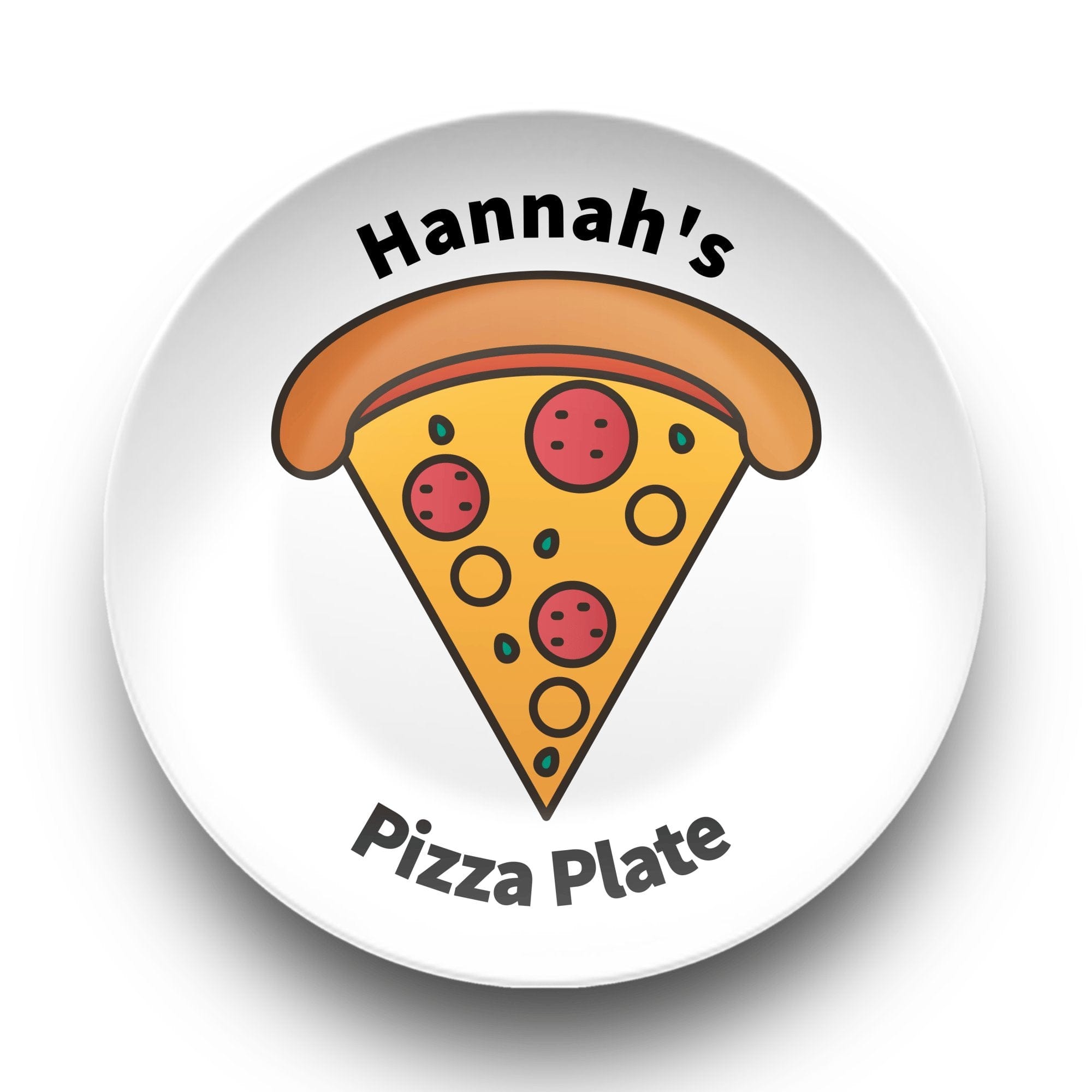 Personalized Name Pizza Plate by Lil Plate Shop