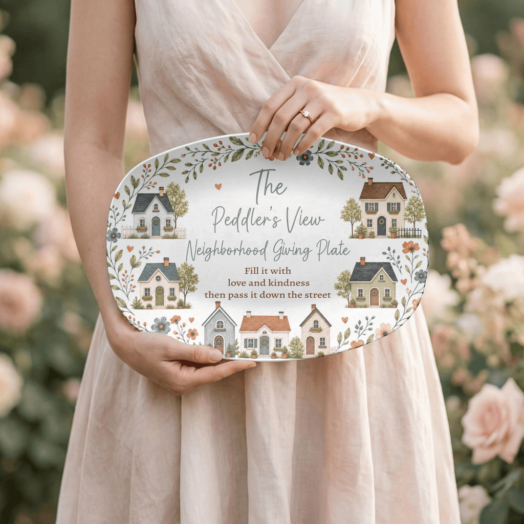 Personalized Neighborhood Giving Plate by Lil Plate Shop