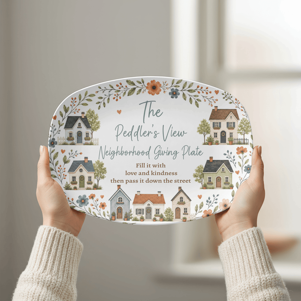 Personalized Neighborhood Giving Plate by Lil Plate Shop