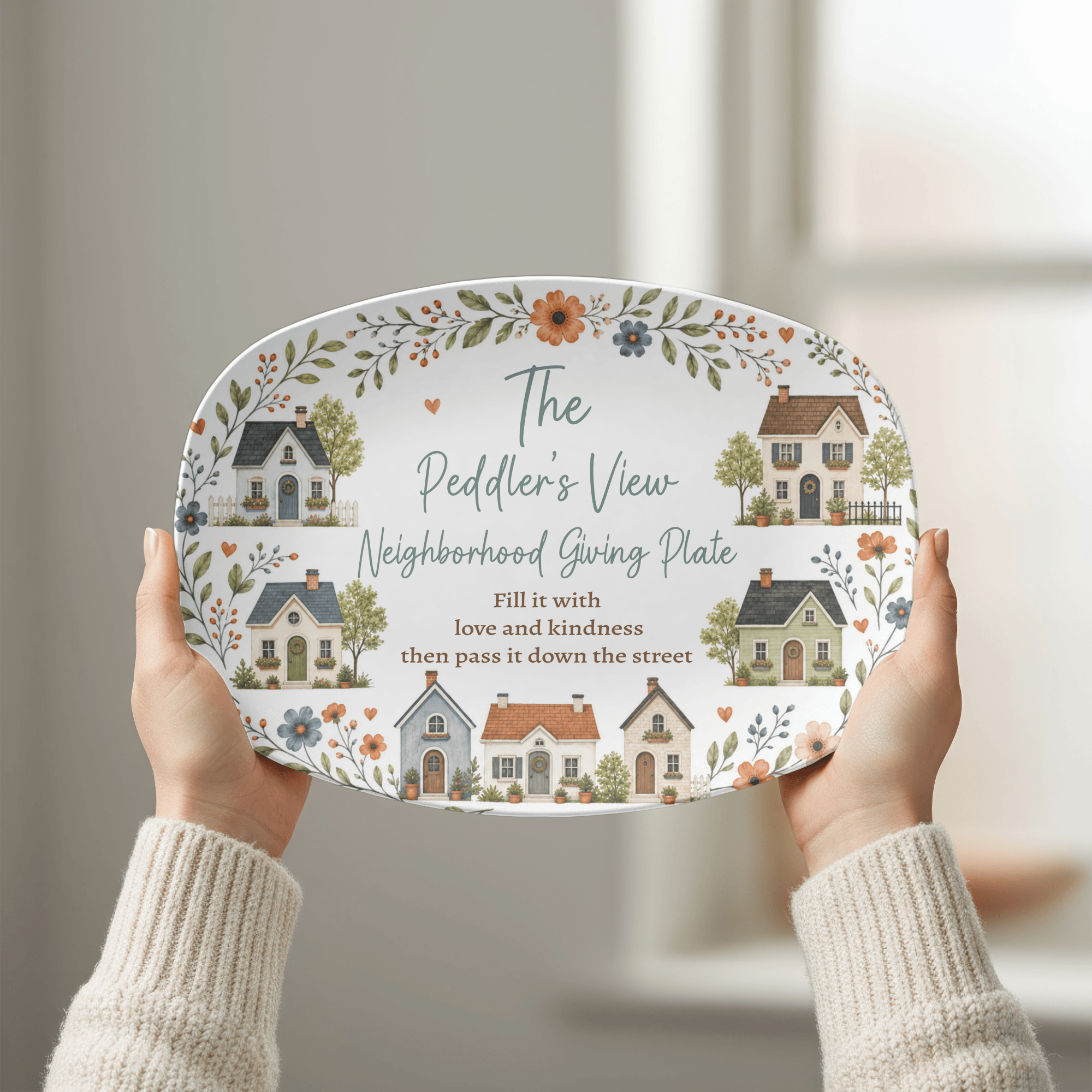 Personalized Neighborhood Giving Plate by Lil Plate Shop
