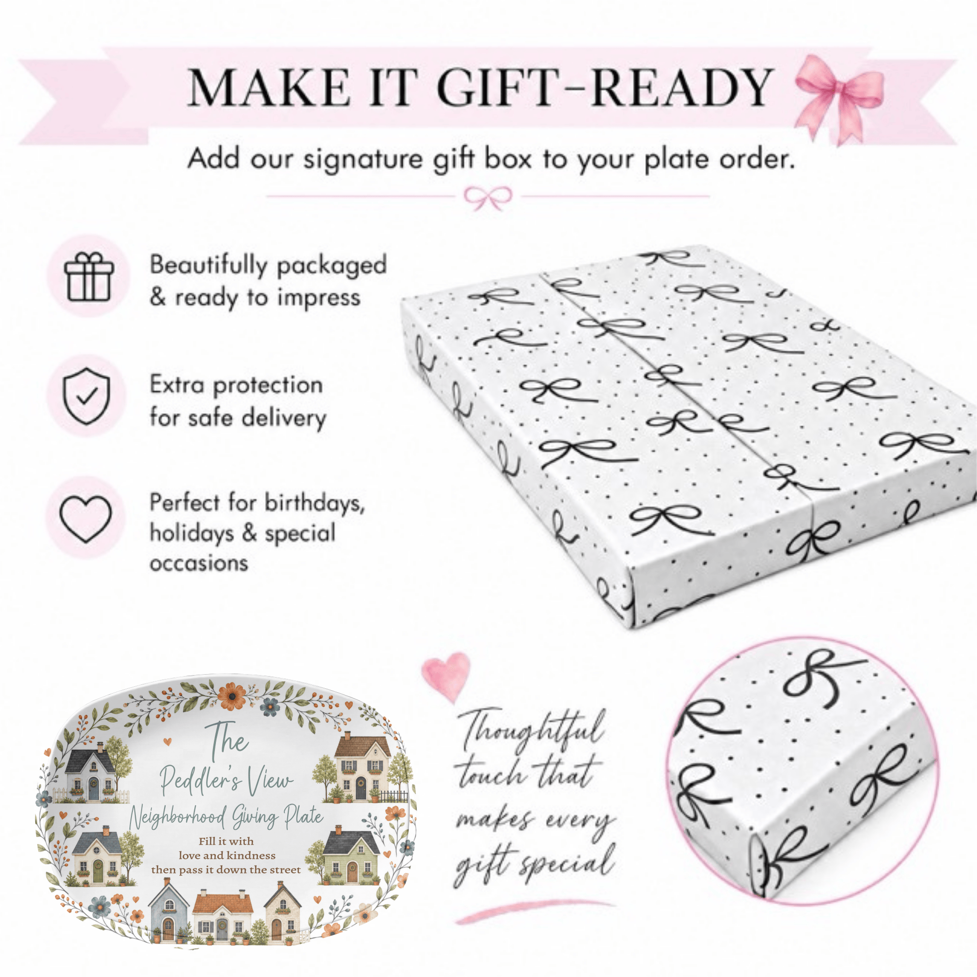 Personalized Neighborhood Giving Plate by Lil Plate Shop