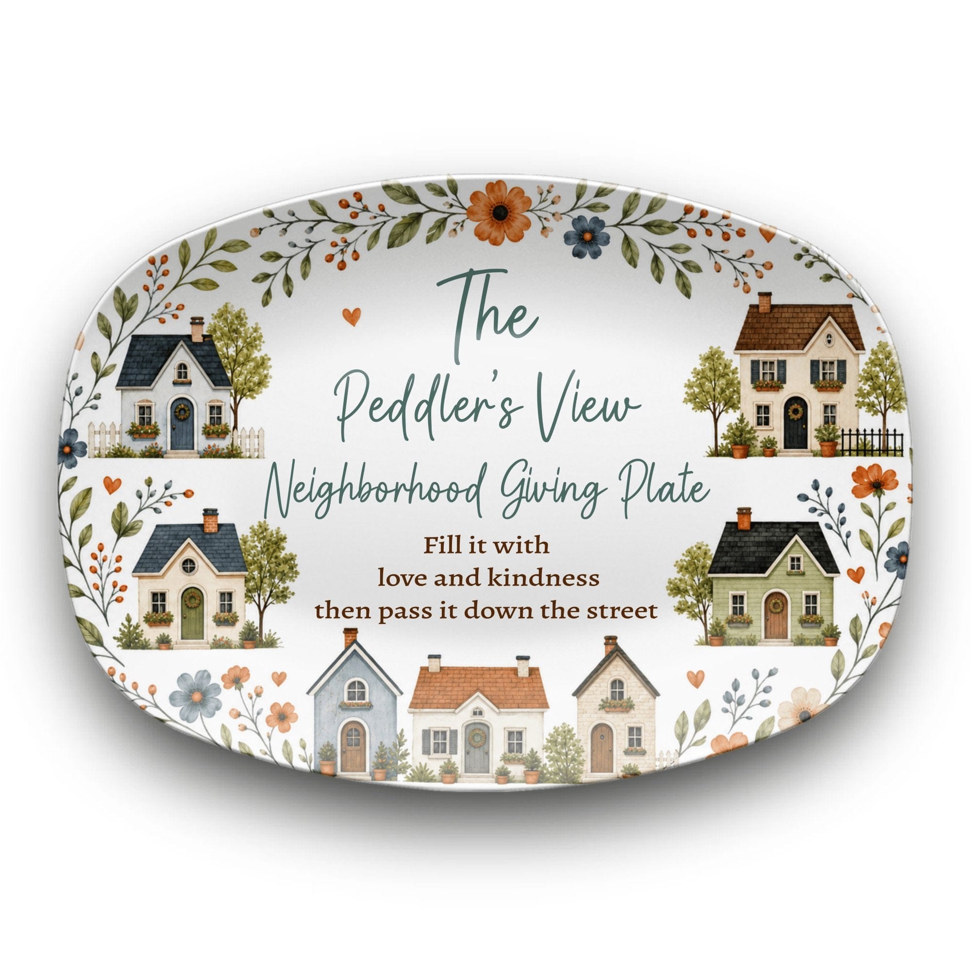 Personalized Neighborhood Giving Plate by Lil Plate Shop