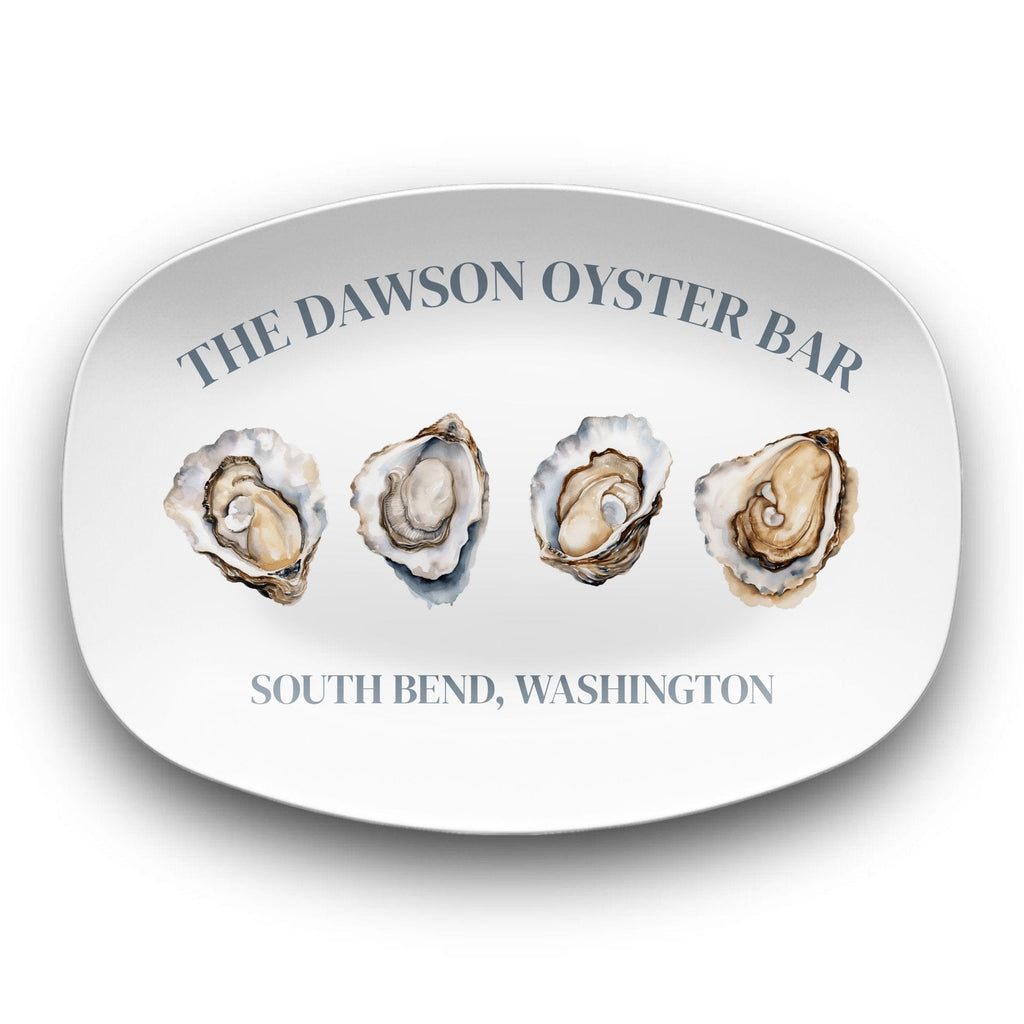 Personalized Oyster Bar Serving Platter by Lil Plate Shop