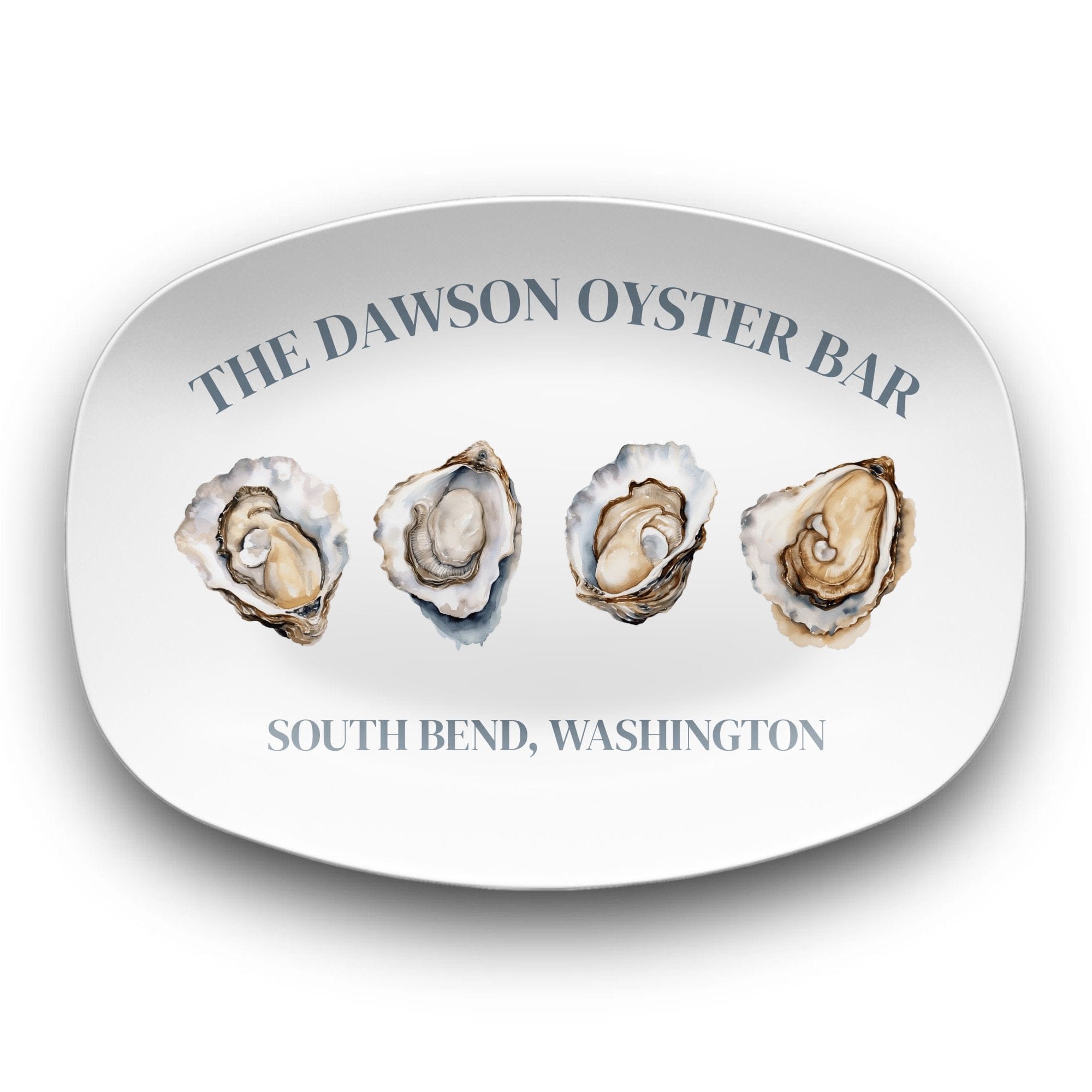 Personalized Oyster Bar Serving Platter by Lil Plate Shop