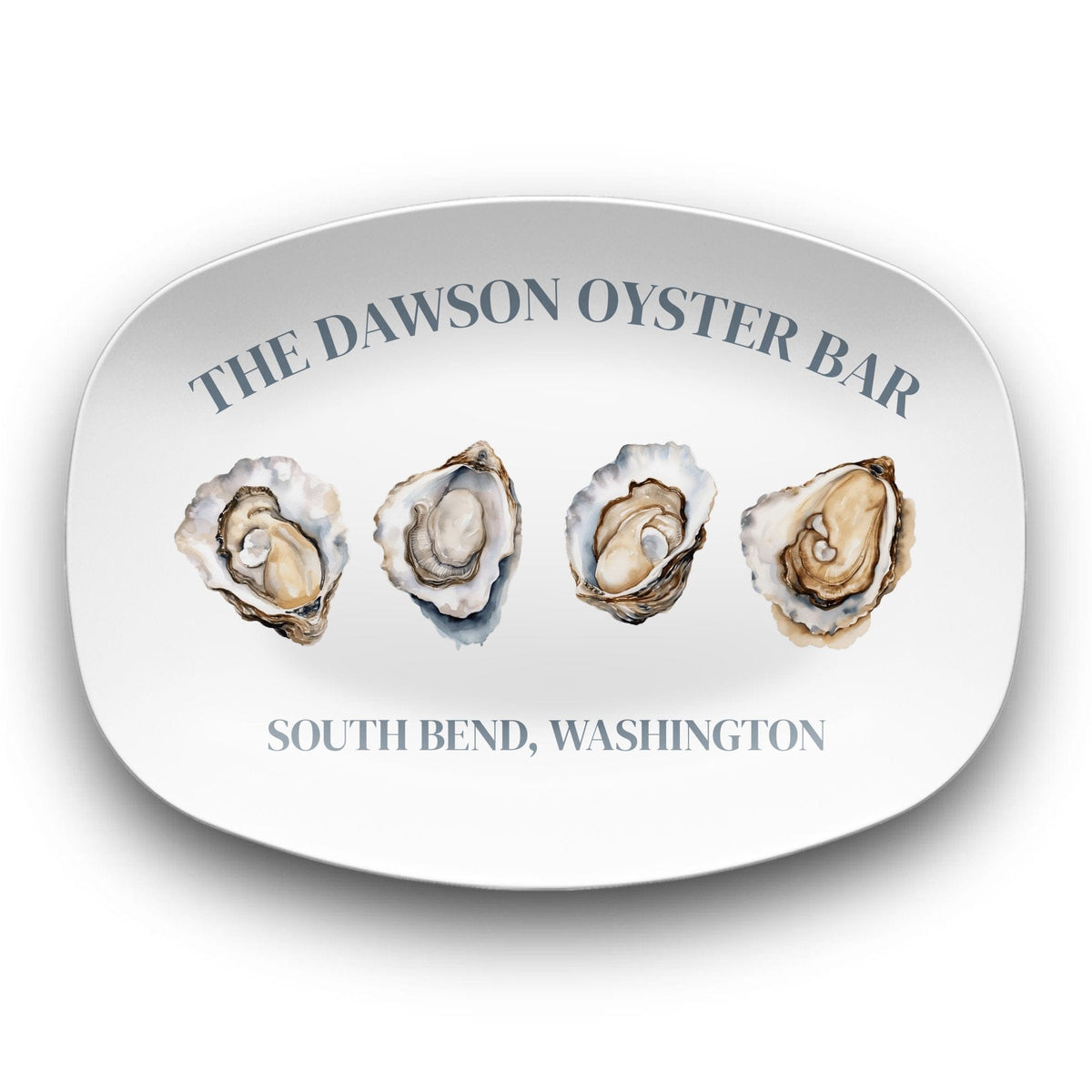 Personalized Oyster Bar Serving Platter by Lil Plate Shop