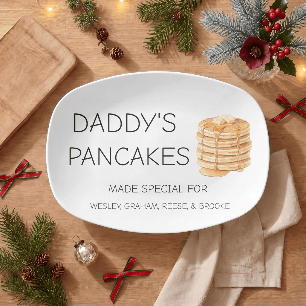 Personalized Pancake Platter by Lil Plate Shop