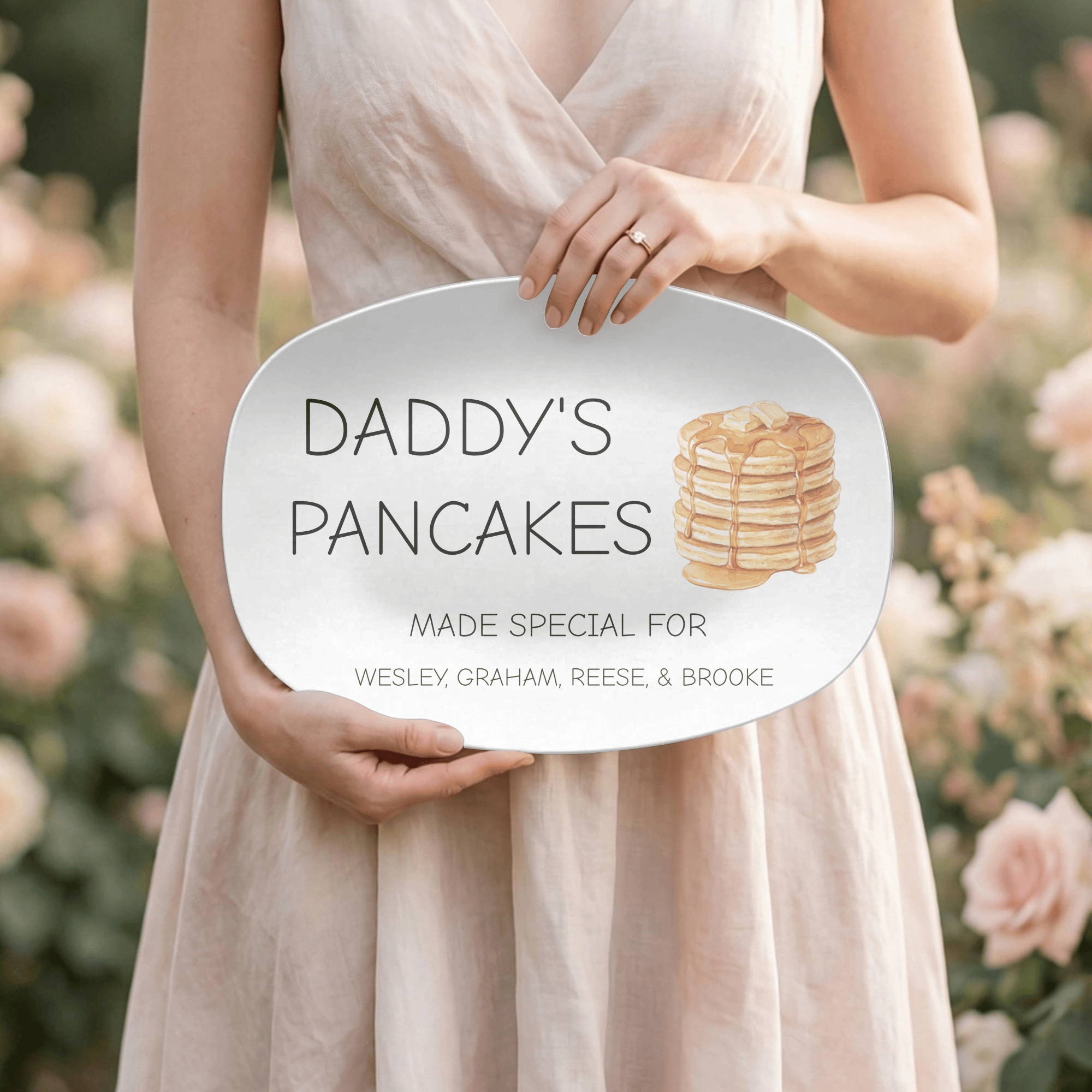 Personalized Pancake Platter by Lil Plate Shop