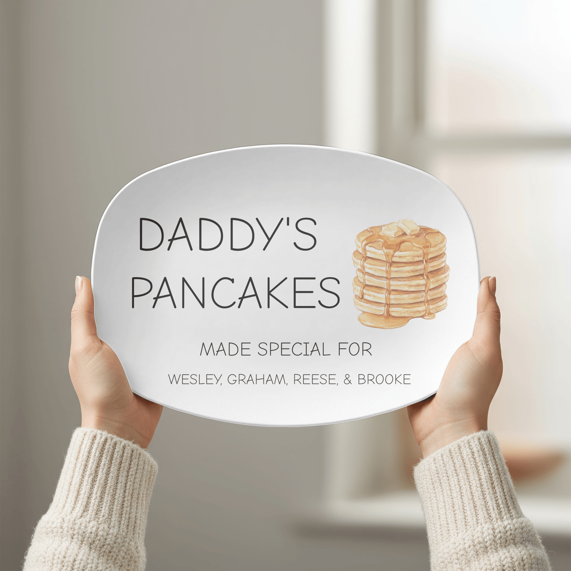 Personalized Pancake Platter by Lil Plate Shop