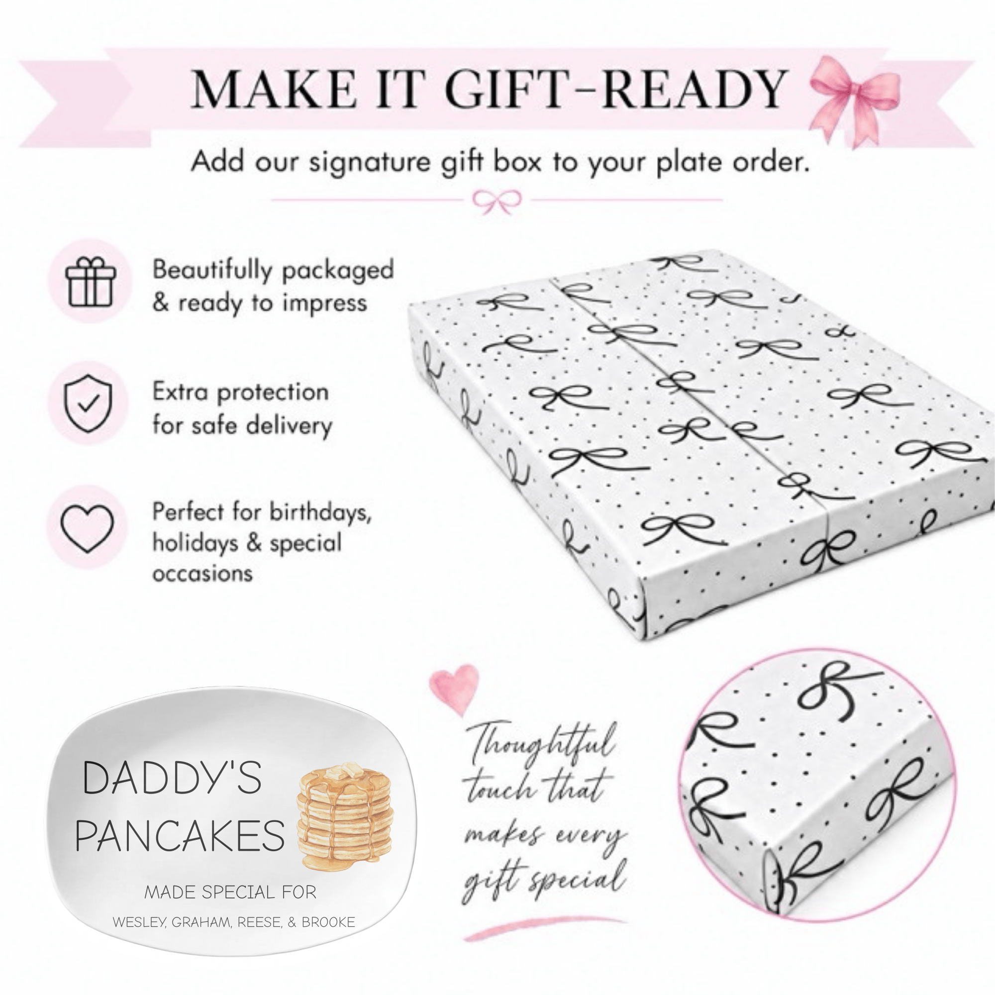 Personalized Pancake Platter by Lil Plate Shop