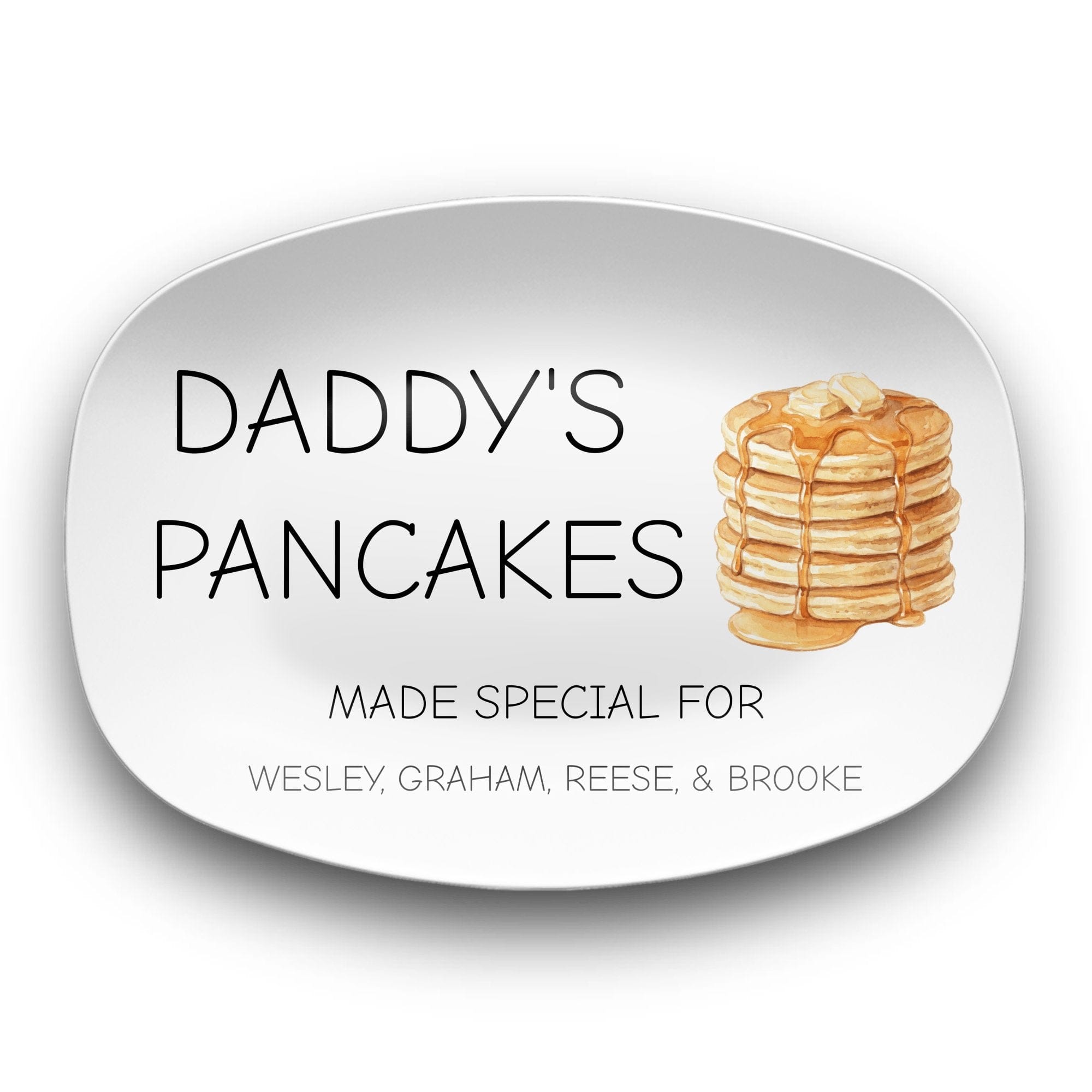 Personalized Pancake Platter by Lil Plate Shop