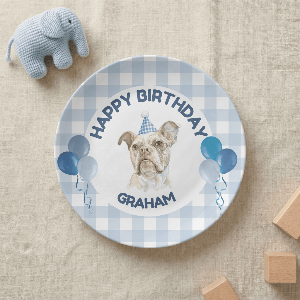Personalized Pet Birthday Plate from Photo by Lil Plate Shop