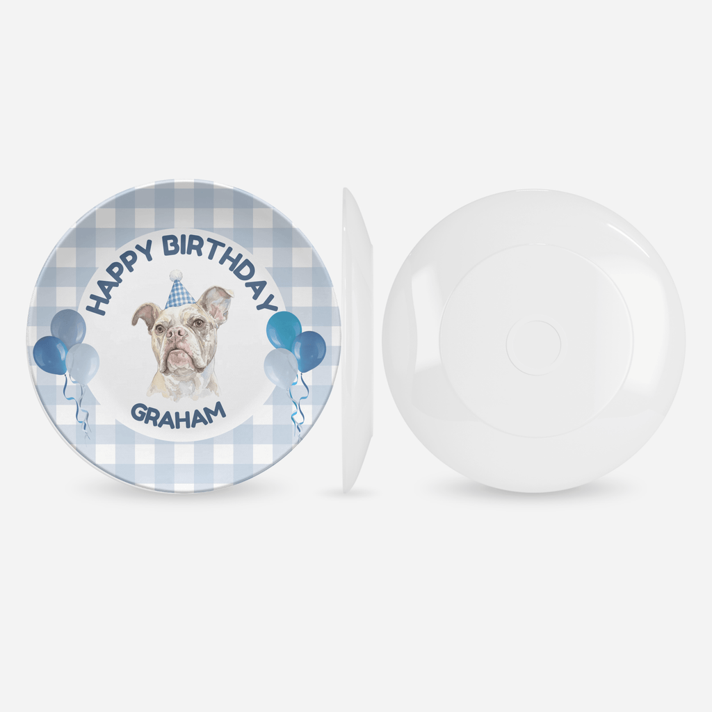 Personalized Pet Birthday Plate from Photo by Lil Plate Shop