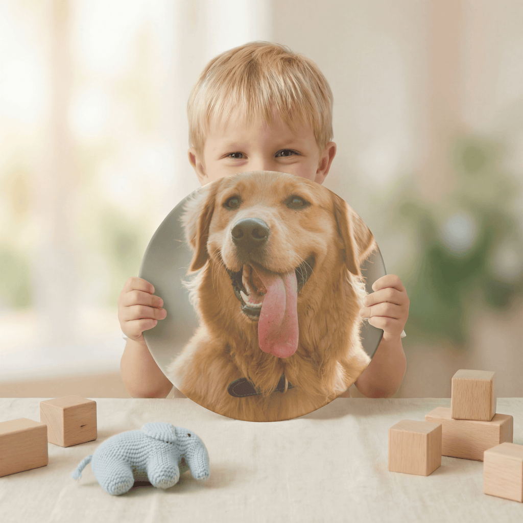 Personalized Pet Photo Plate by Lil Plate Shop